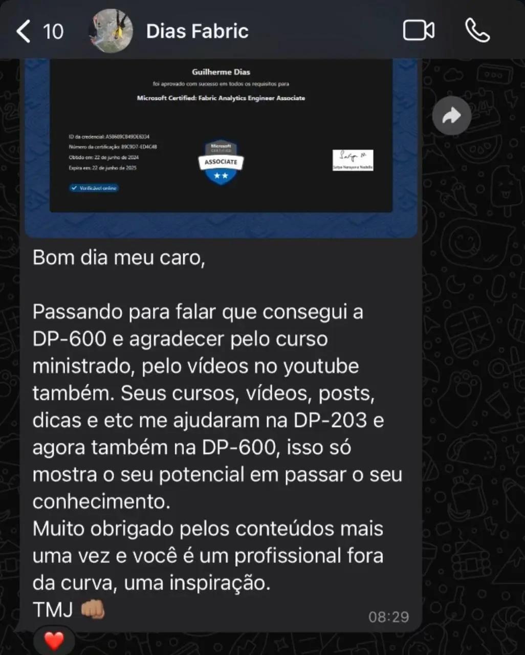 Depoimento de aluno 2